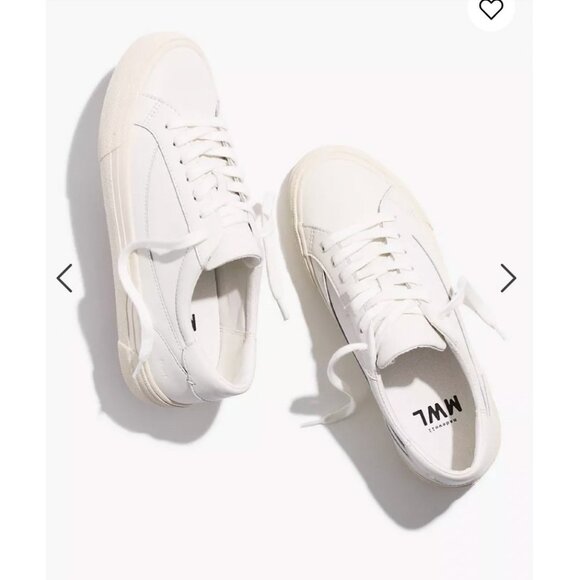 Madewell Shoes - Madewell Womens $88 Sidewalk Low-Top Sneakers White Size 10 ND989